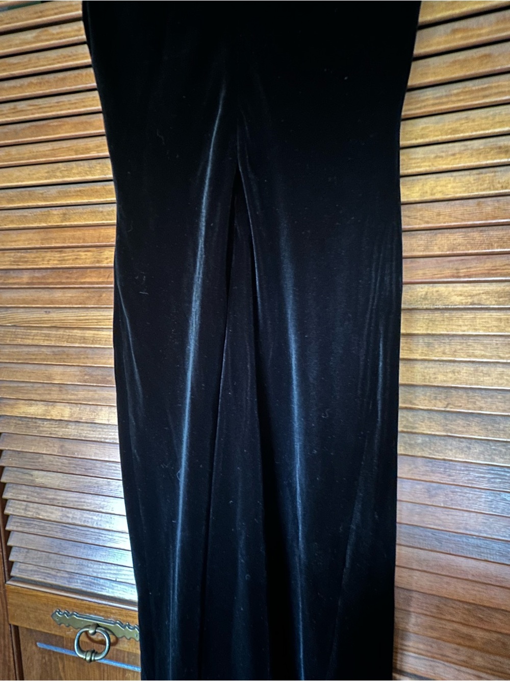 Lauren Ralph Lauren Black Velvet Cowl Neck Sleeveless Cocktail Dress size 6 - Picture 7 of 11
